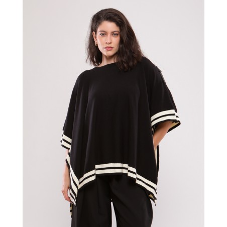 Poncho en laine AURORE