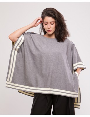 Poncho en laine AURORE