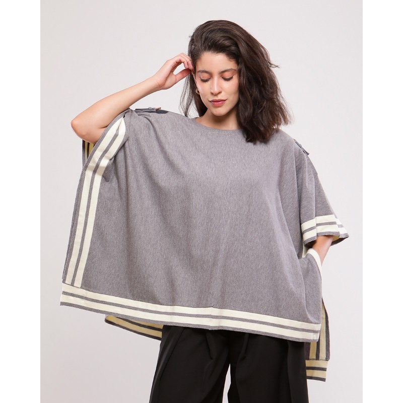 Poncho en laine AURORE