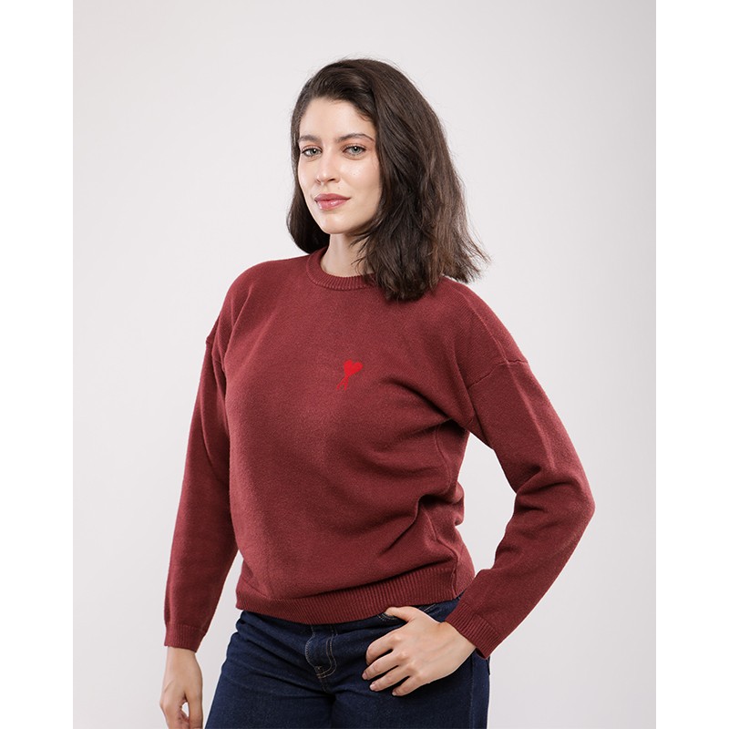Pull en maille AMOUR&AMITIé