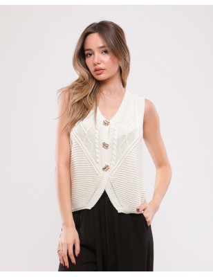 Gilet en maille Sans manches BOUKA