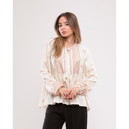 Blouse MIRANO à pompon