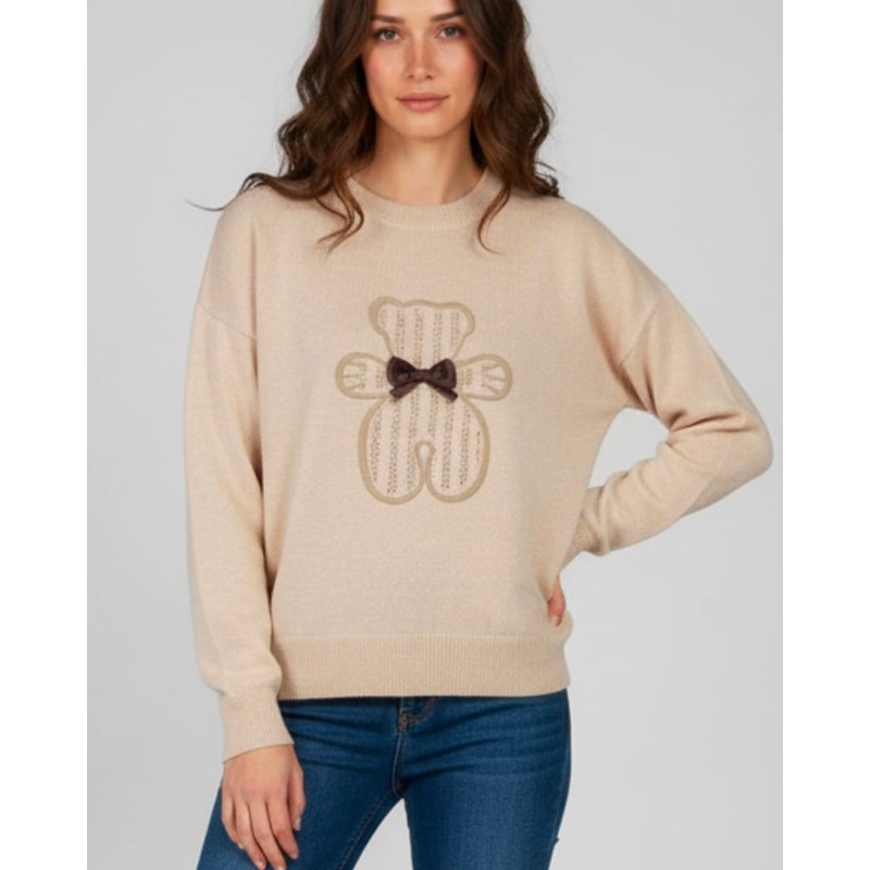 Pull oversize noir femme RIVALA