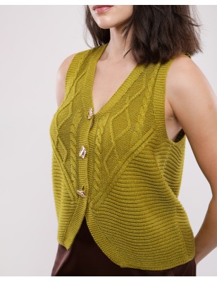 Gilet en laine boutonnés BOUKA