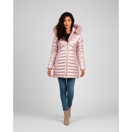 Doudoune femme MALVA brillant métallisé