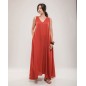 Robe longue col V sans manches – Élégance Naturelle Robe longue col V sans manches – Élégance Naturelle
