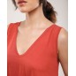 Robe longue col V sans manches – Élégance Naturelle Robe longue col V sans manches – Élégance Naturelle