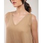Robe longue col V sans manches – Élégance Naturelle Robe longue col V sans manches – Élégance Naturelle