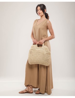 Sac en Raphia Tressé