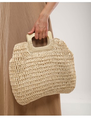 Sac en Raphia Tressé