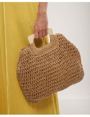 Sac en Raphia Tressé