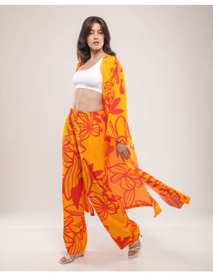 Ensemble Kimono Orange