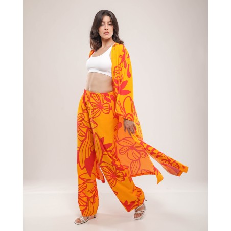 Ensemble Kimono Orange