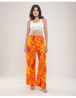 Pantalon large imprimé
