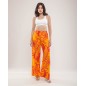 Pantalon large imprimé