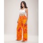 Pantalon large imprimé