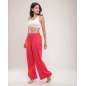 Pantalon large imprimé