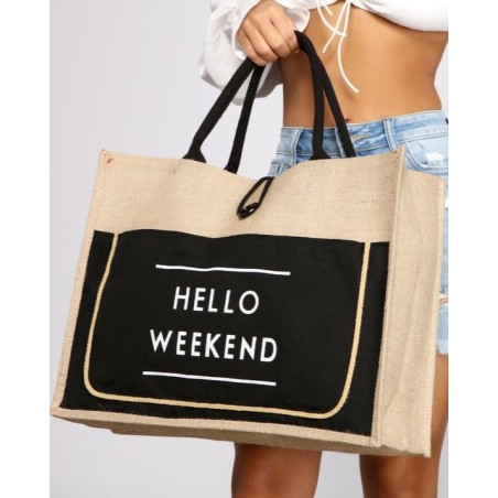 Cabas week-end en jute – Chic & pratique