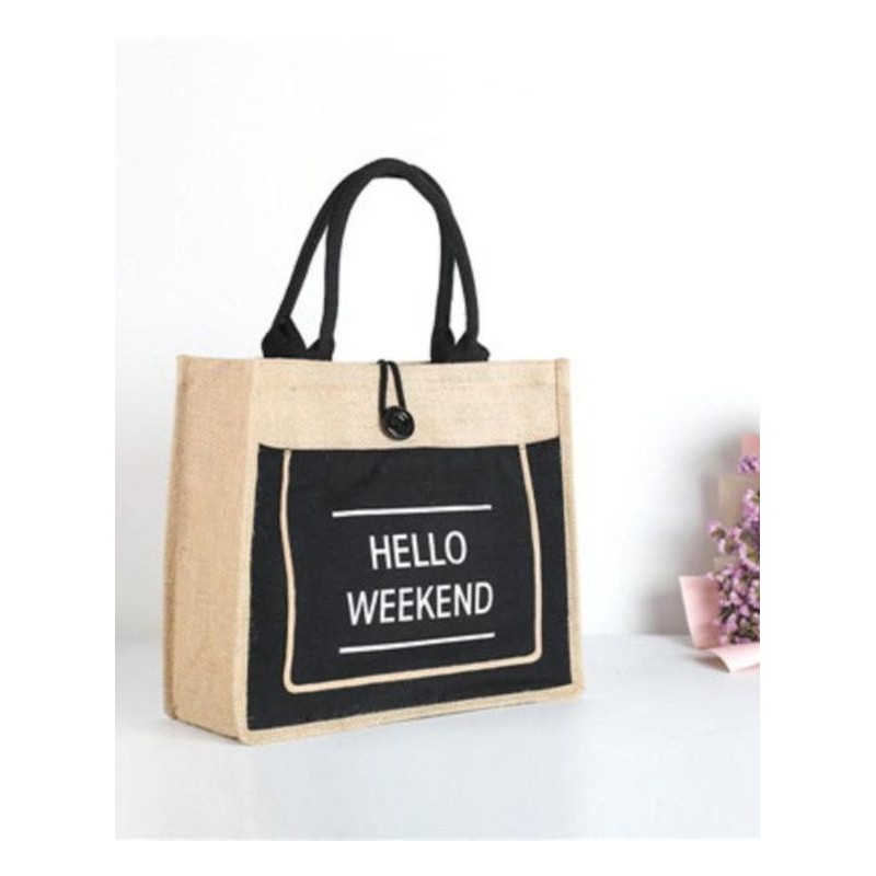 Cabas week-end en jute – Chic & pratique