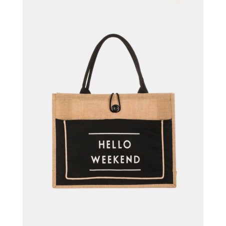Cabas week-end en jute – Chic & pratique