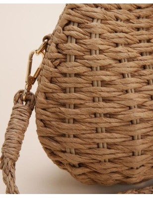 Sac Panier en Rotin Tressé