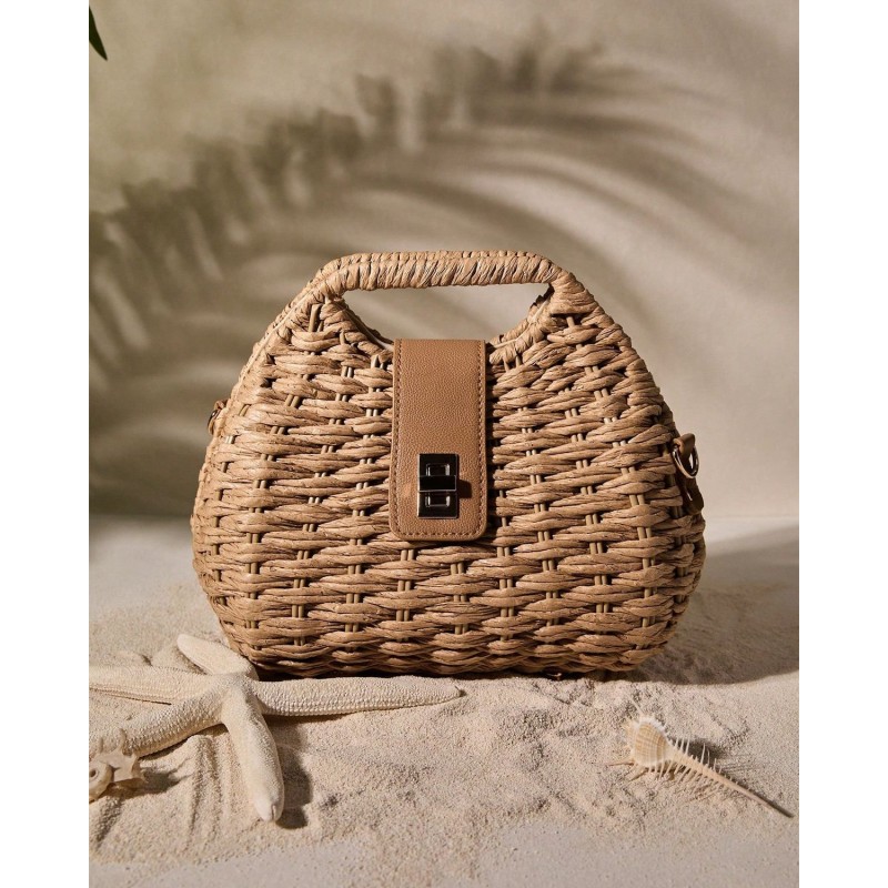 Sac Panier en Rotin Tressé