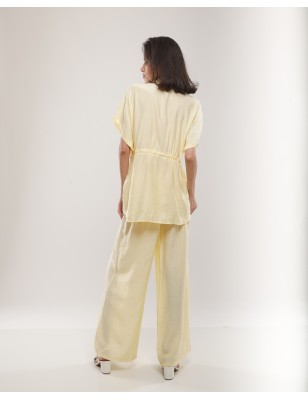 Ensemble veste et pantalon jaune