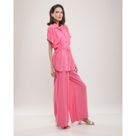 Ensemble veste et pantalon rose
