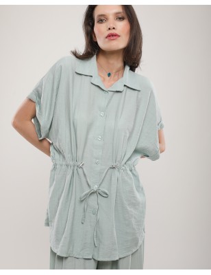 Ensemble chemise et pantalon jaune
