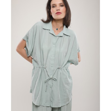 Ensemble chemise et pantalon jaune