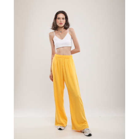 Pantalon Large en lin melangé