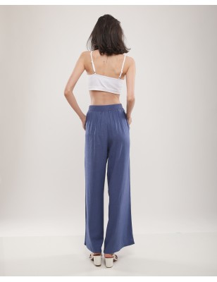 Pantalon Large Brodé