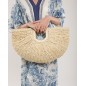 Sac en raphia tressé – Demi lune Sac en raphia tressé – Demi lune