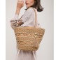 Sac couffin en rotin tressé avec doublure