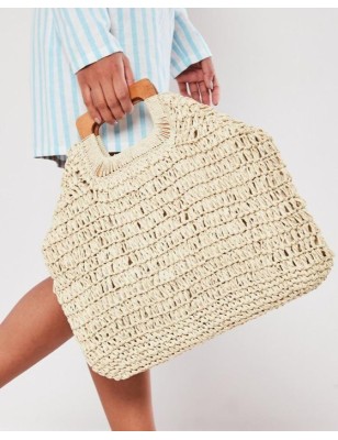 Sac en Raphia Tressé