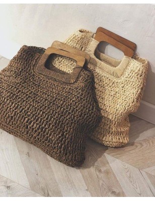 Sac en Raphia Tressé