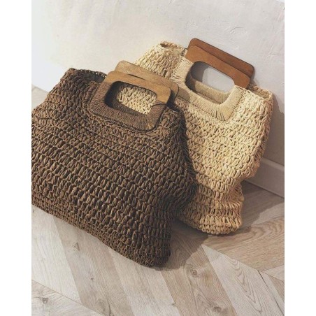 Sac en Raphia Tressé