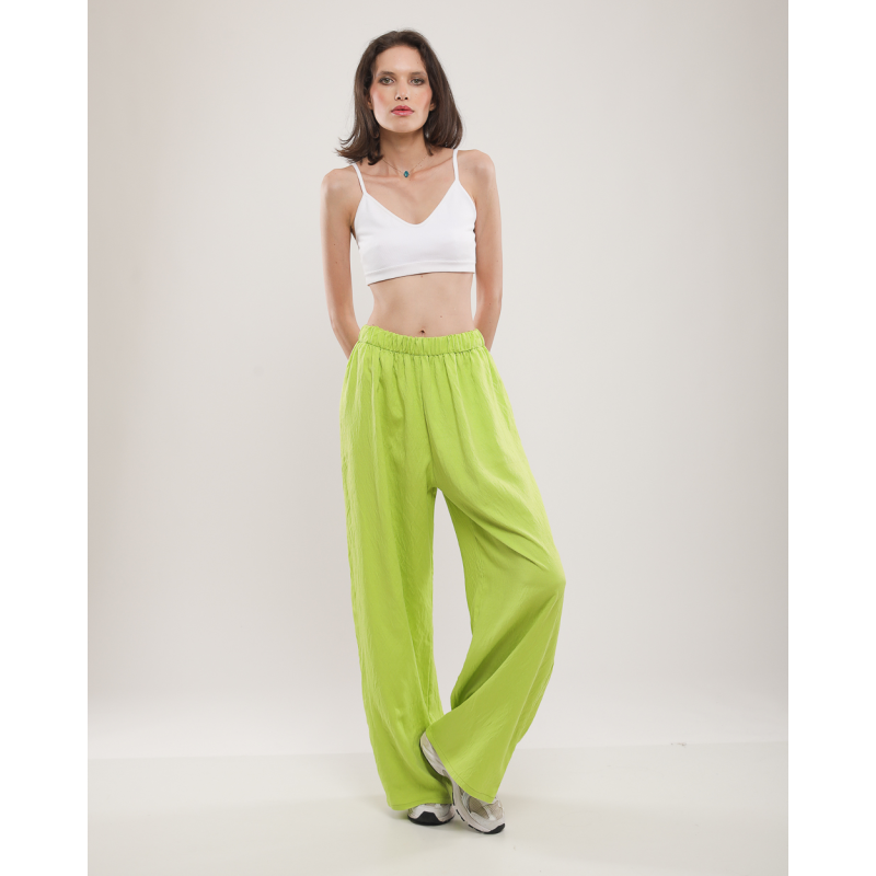 Pantalon Large en lin melangé
