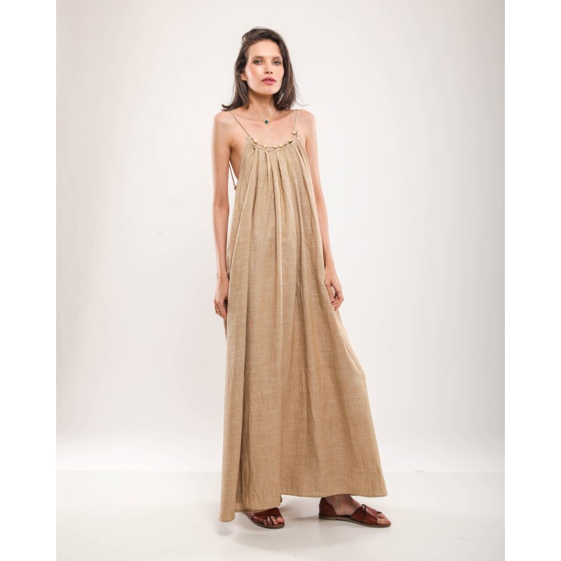 Robe en lin Bretelles Robe en lin Bretelles
