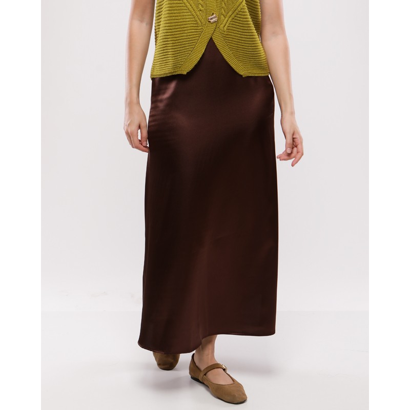 Jupe Maxi en Satin MIRANDA Jupe Maxi en Satin MIRANDA