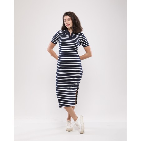 Robe  marin CLARA demi manches