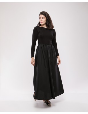 Robe maxi MIRA en bi-matière
