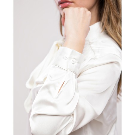 Chemise à cravate SATINA